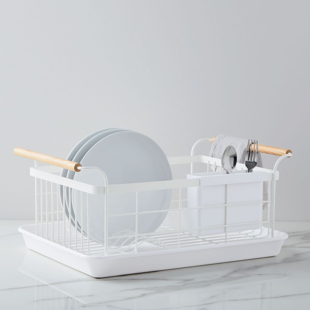 Dish Drainer Rack, White | West Elm (US)