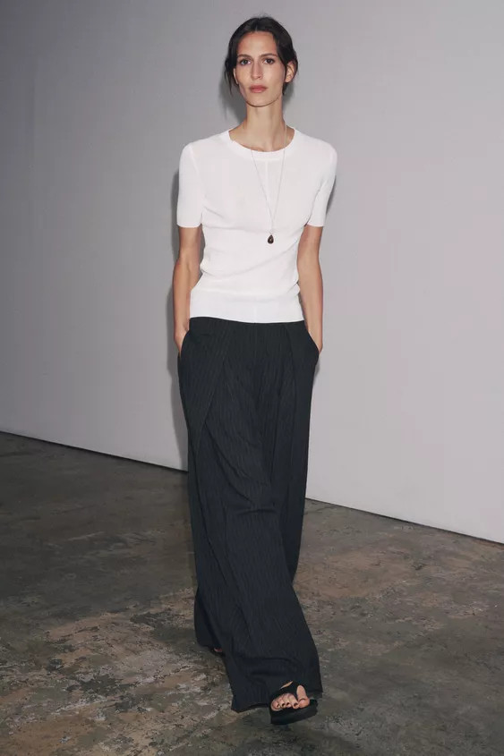 ZW COLLECTION PINSTRIPE PANTS | Zara US