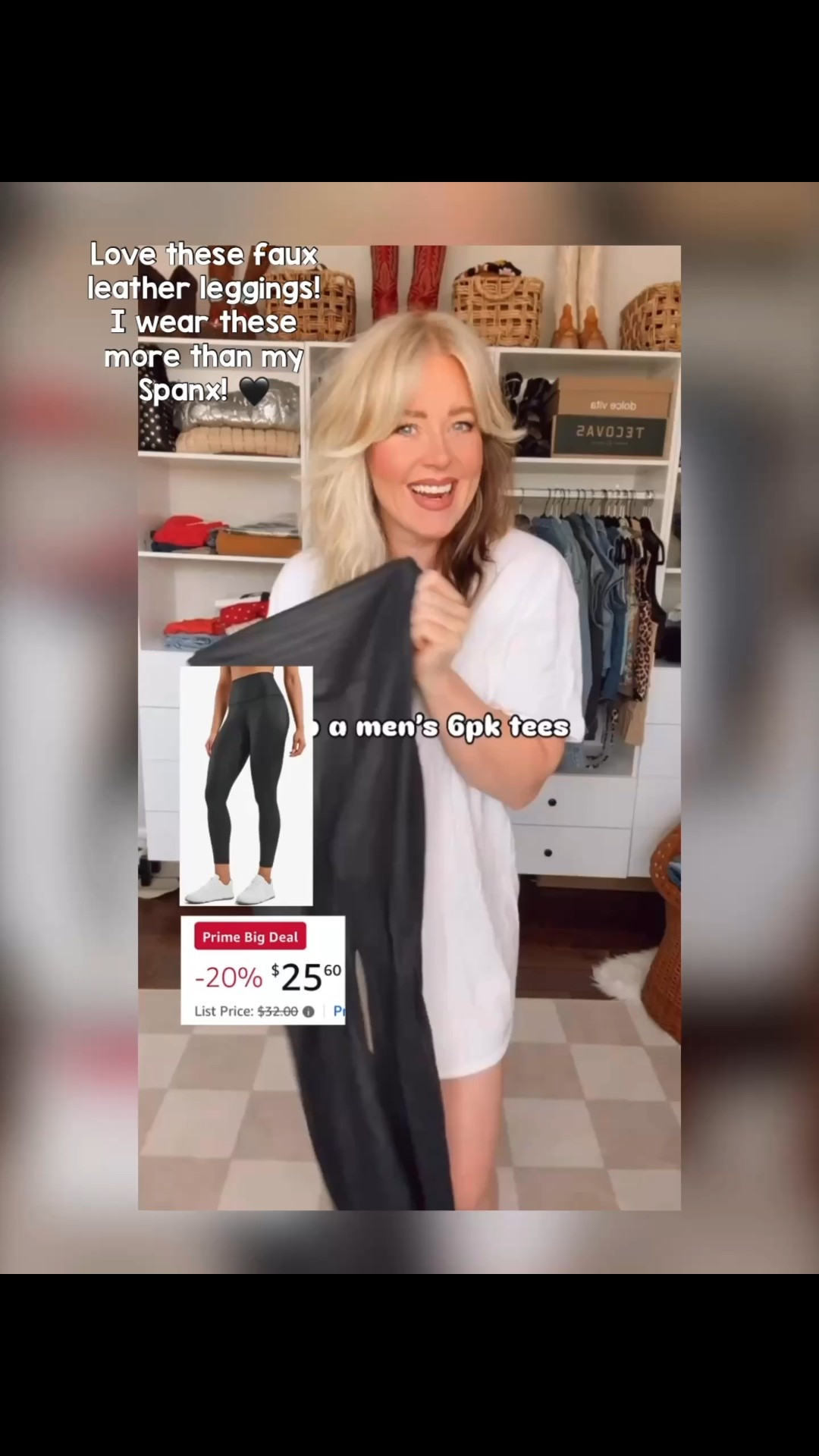 I LOVE these faux leather leggings! I have three brands and I grab these more than any of them! So comfy and stay up! 👏🏼
Even great for gym! 
I’m in a size medium  

#LTKSaleAlert #LTKStyleTip #LTKOver40