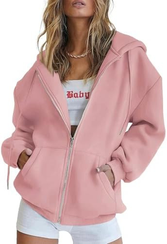 PRETTYGARDEN Women's 2026 Zip Up Y2K Hoodies Casual Long Sleeve Sweatshirts Fall Spring Track Jac... | Amazon (US)