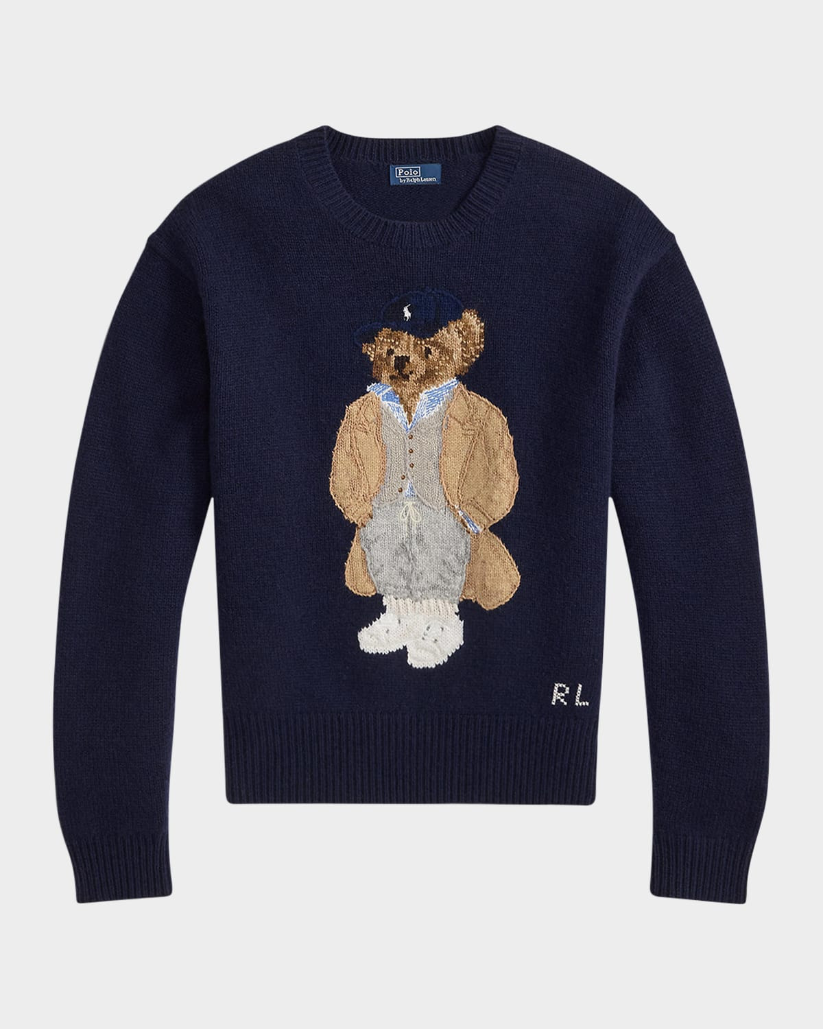Polo Bear Wool-Cashmere-Blend Sweater | Neiman Marcus