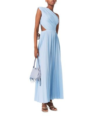 Maje Revi Asymmetric Pleated Maxi Dress | Bloomingdale's Women | Bloomingdale's (US)