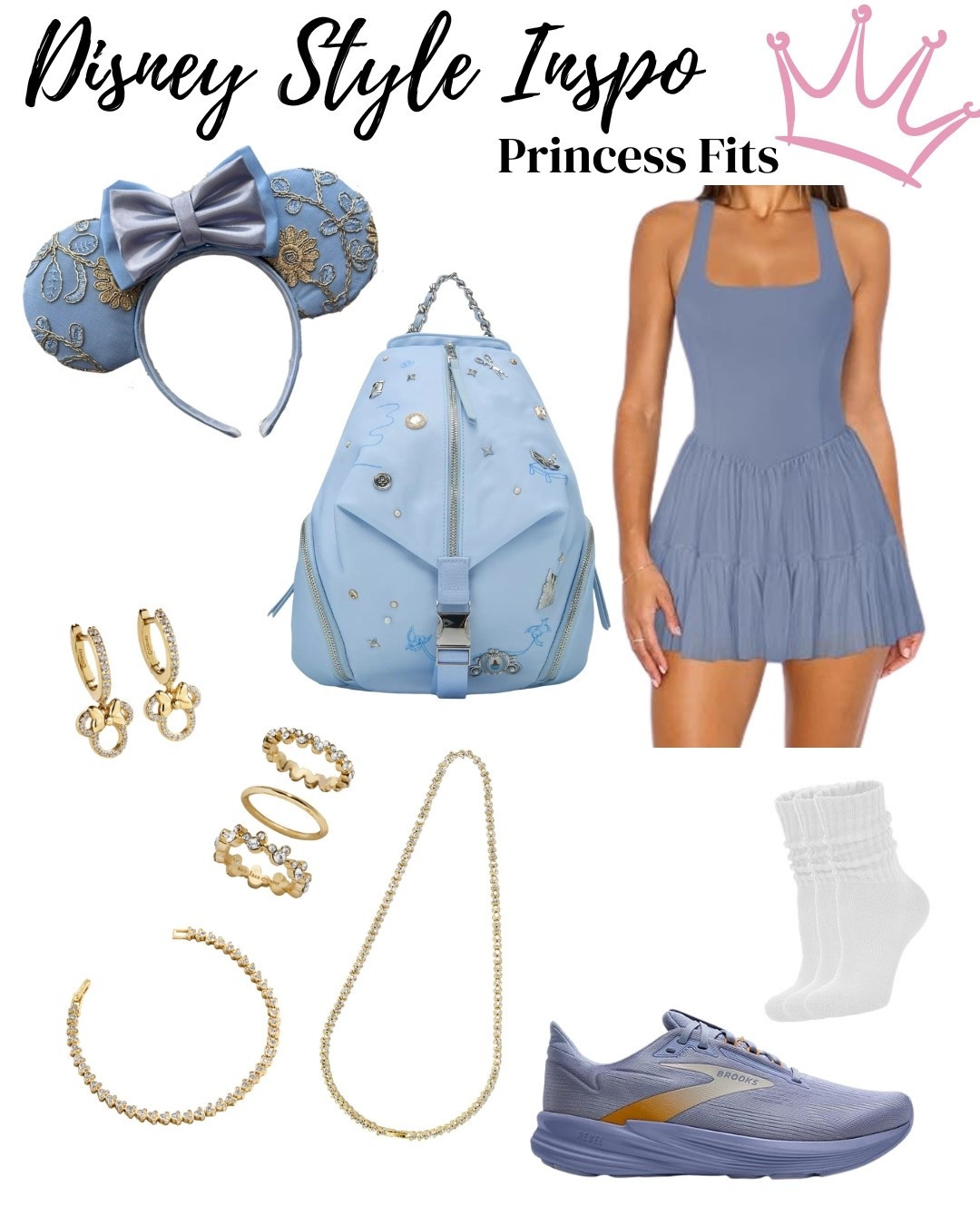 💙 A little sparkle and glass-slipper energy with this Cinderella inspired fit. 

#LTKTravel #LTKActive #LTKBeauty