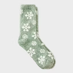 Women's Snowflake Cozy Crew Socks - Auden™ 4-10 | Target