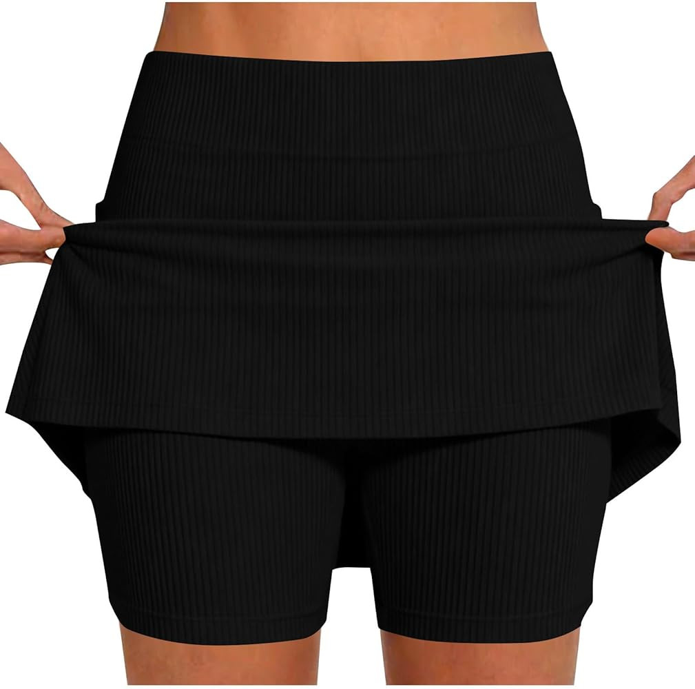 Tennis Skirt for Women Plus Size High Waisted Athletic Mini Skorts Casual Tummy Control Workout S... | Amazon (CA)