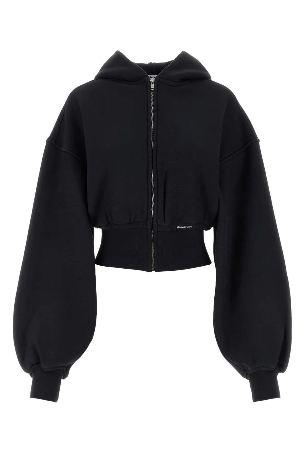 T By Alexander Wang Zip-Up Cropped Hoodie | Cettire Global