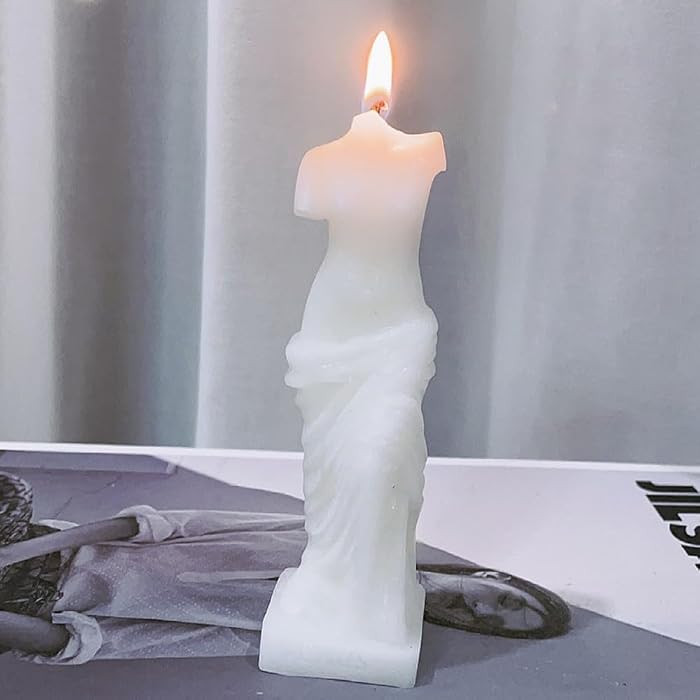 NatureMan 2 Pcs Venus Statue Scented Candle, Aroma Soy Wax Decorative Candle for Table Photo Prop... | Amazon (US)