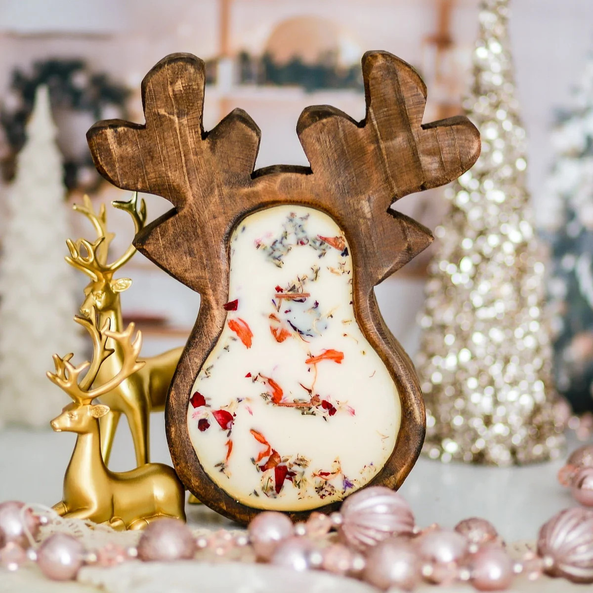 Reindeer Dough Bowl Candle | Abandoned Cakes