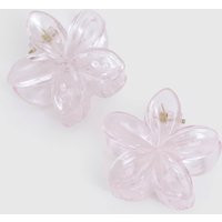 Womens Small Flower Hair Clips 2 Pack - Pink - One Size | boohoo (US & Canada)