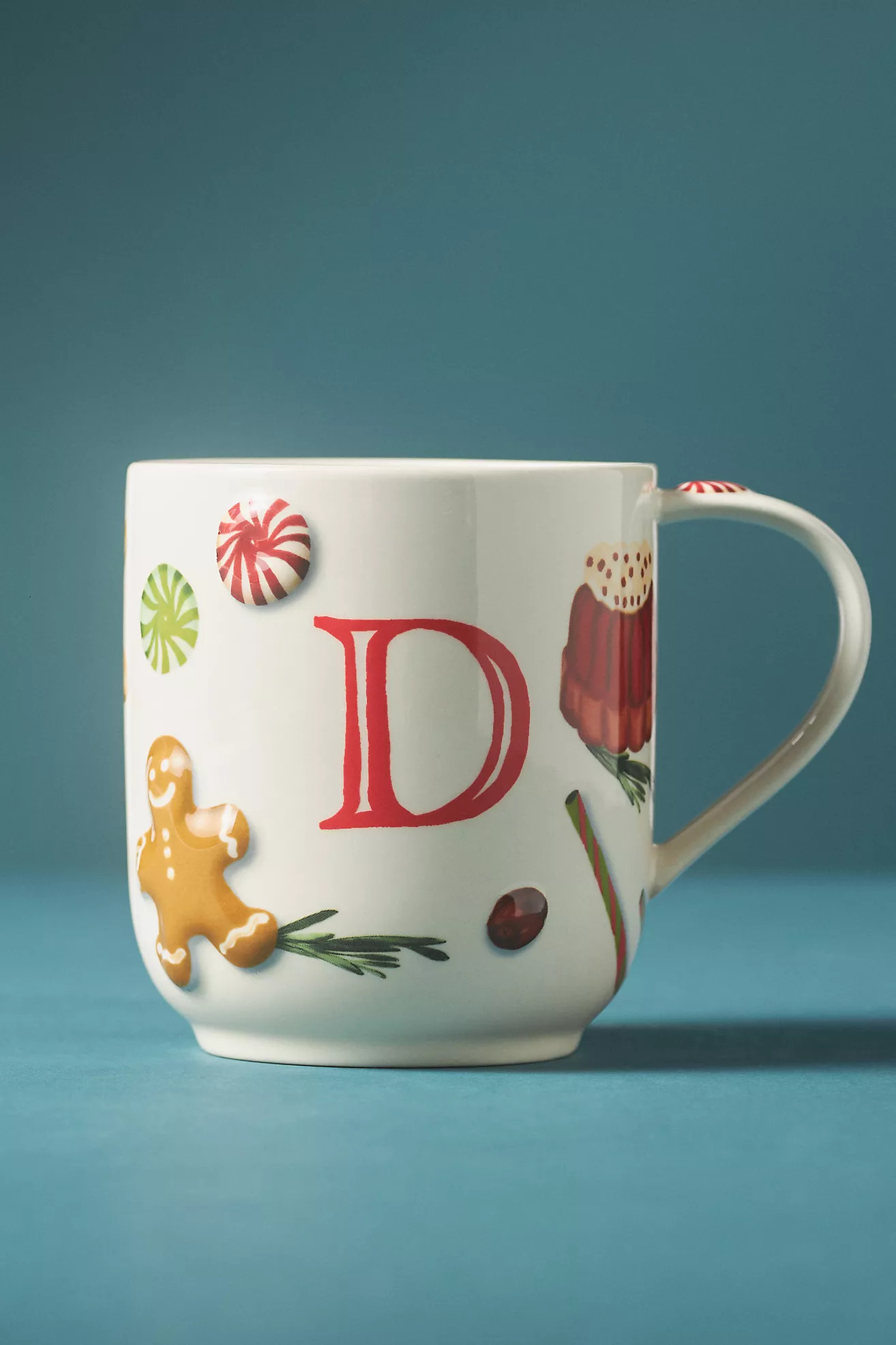 Holifaye Stoneware Monogram Mug | Anthropologie (US)
