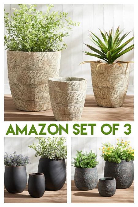 Amazon Planters in a Set of 3! 
Amazon Home and Decor

#LTKStyleTip #LTKFamily #LTKHome