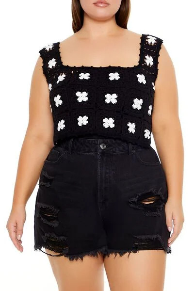 Plus Size Sweater-Knit Crop Top | Forever 21