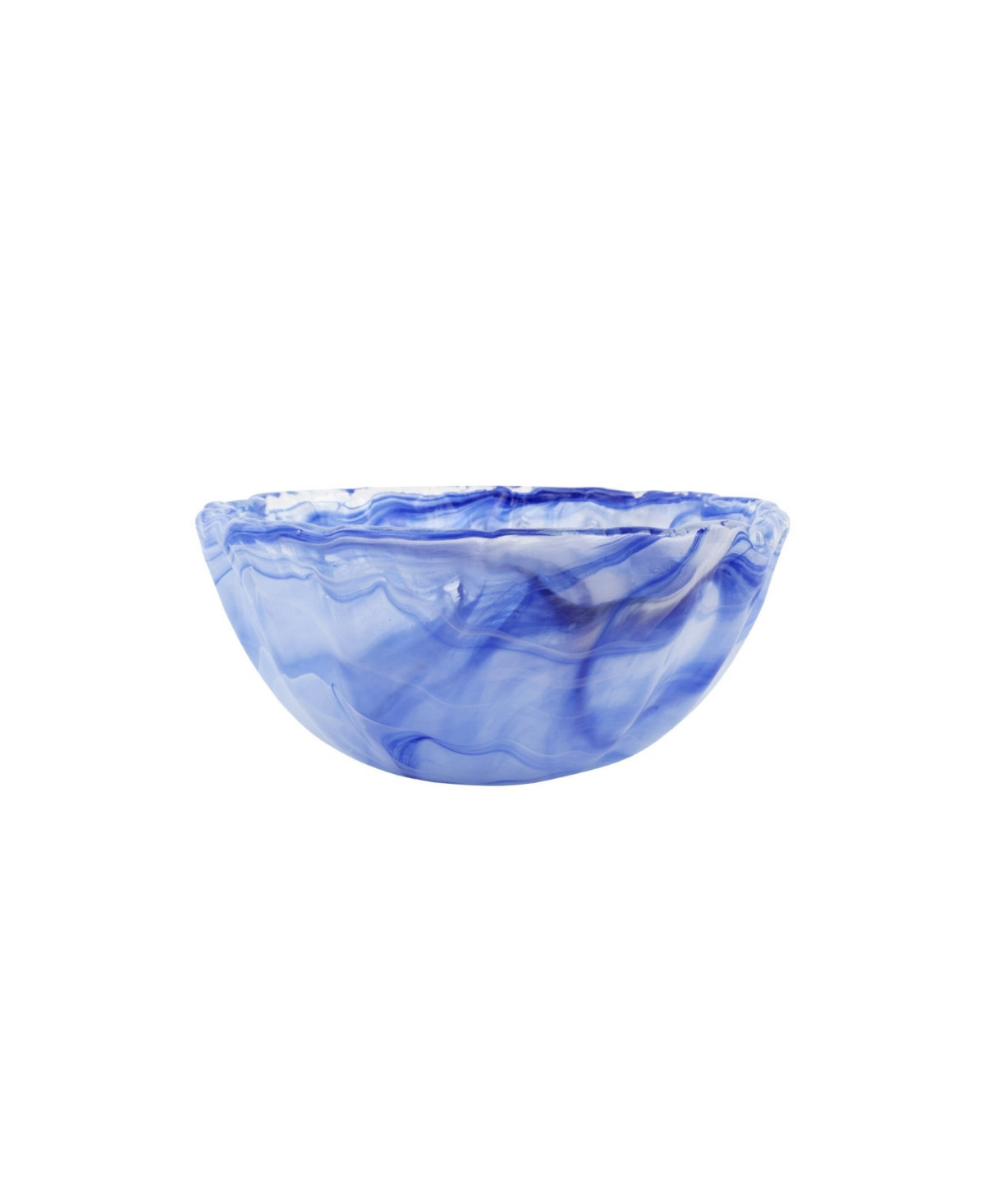 Vietri Onda 20 oz. Glass Small Bowl - Blue | Macy's