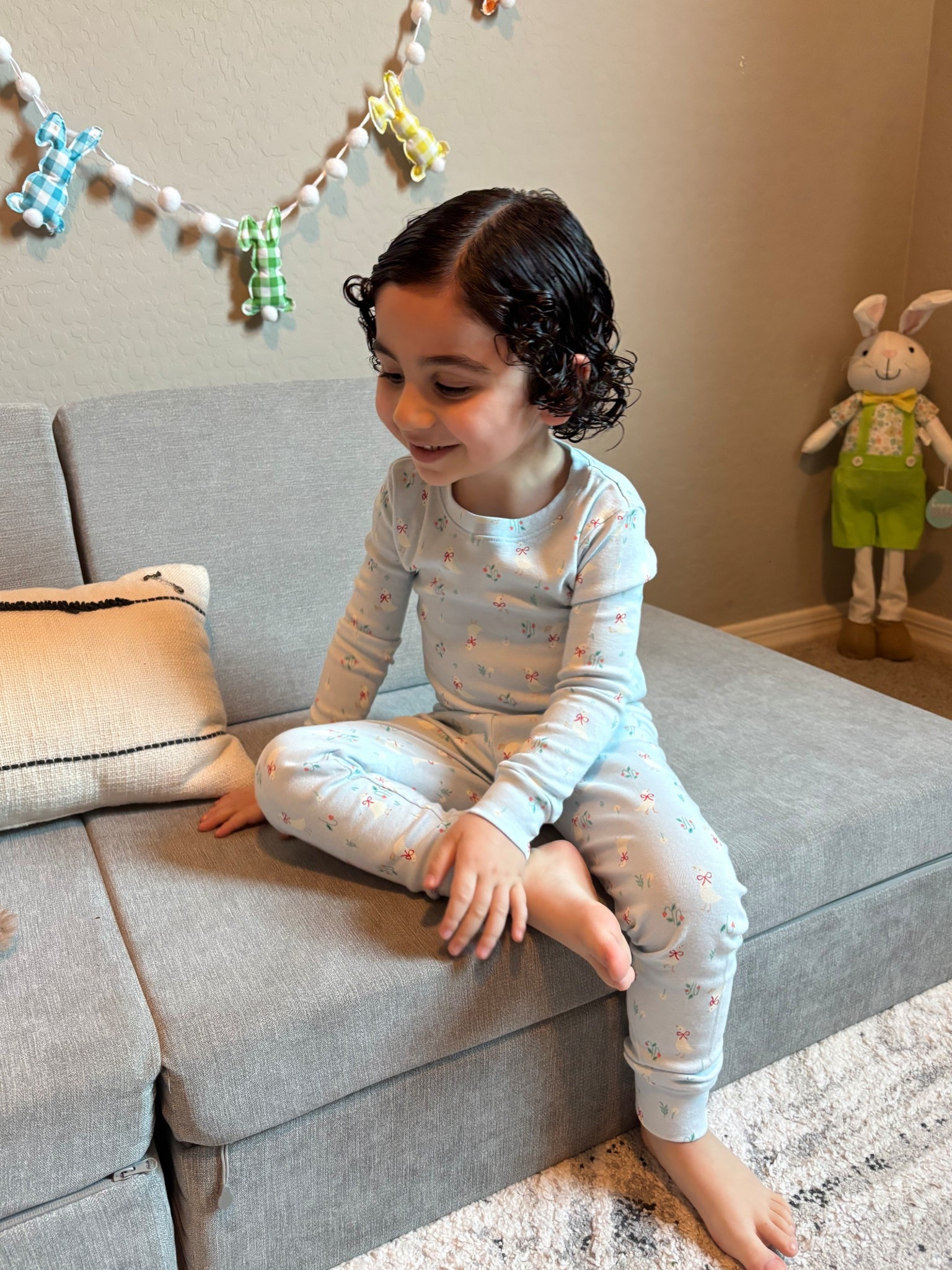 the cutest Easter pajamas from Amazon only $17 (comes with second set in neutral) 

#toddlerpjsets #toddlereaster #easter #easterpajamas #toddlerfinds #amazonfinds #amazonxsofiagrainge #amazonkids #affordablefinds #toddlereasterbasket #toddlerboy #toddlergirls #matchingpjssets 