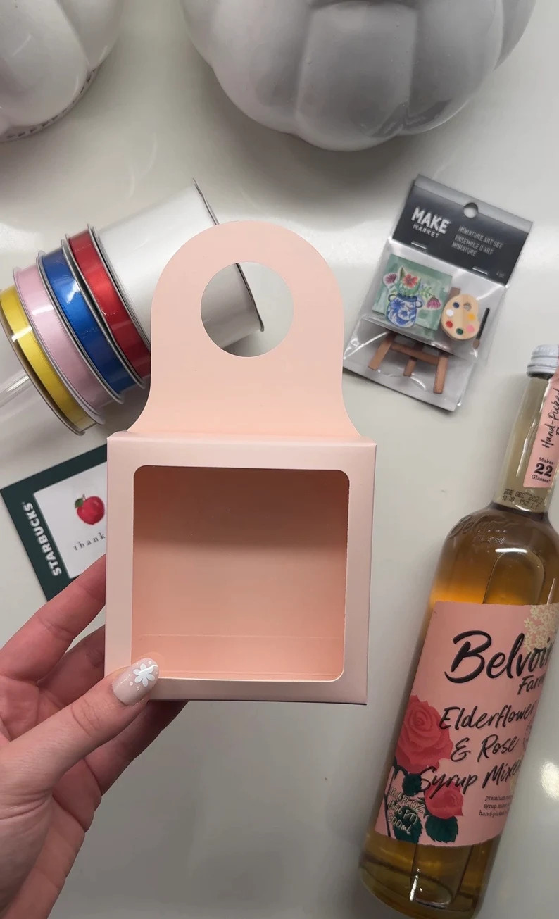 Instagram / TikTok Viral Larger Gift-in-a-Box (set of 6), Large Hang Tab Gift Box, Wine Gift, Nei... | Etsy (US)