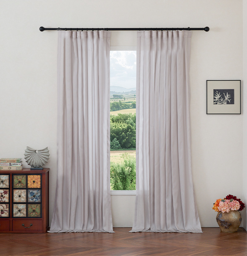 Gradient Ultra Light Soft Shimmering Sheer Custom Curtain | TheHues