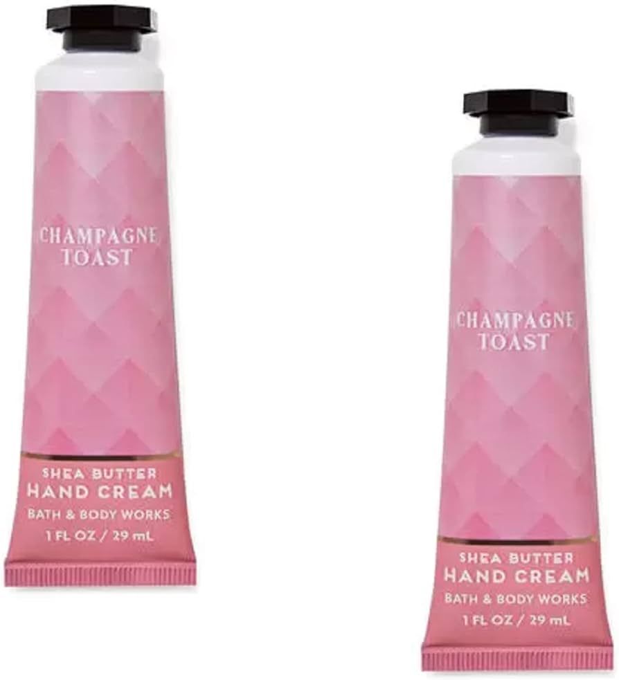 Bath & Body Works Shea Butter Hand Cream Travel Size1.0 Fluid Ounce, 2-Pack (Champagne Toast) | Amazon (US)