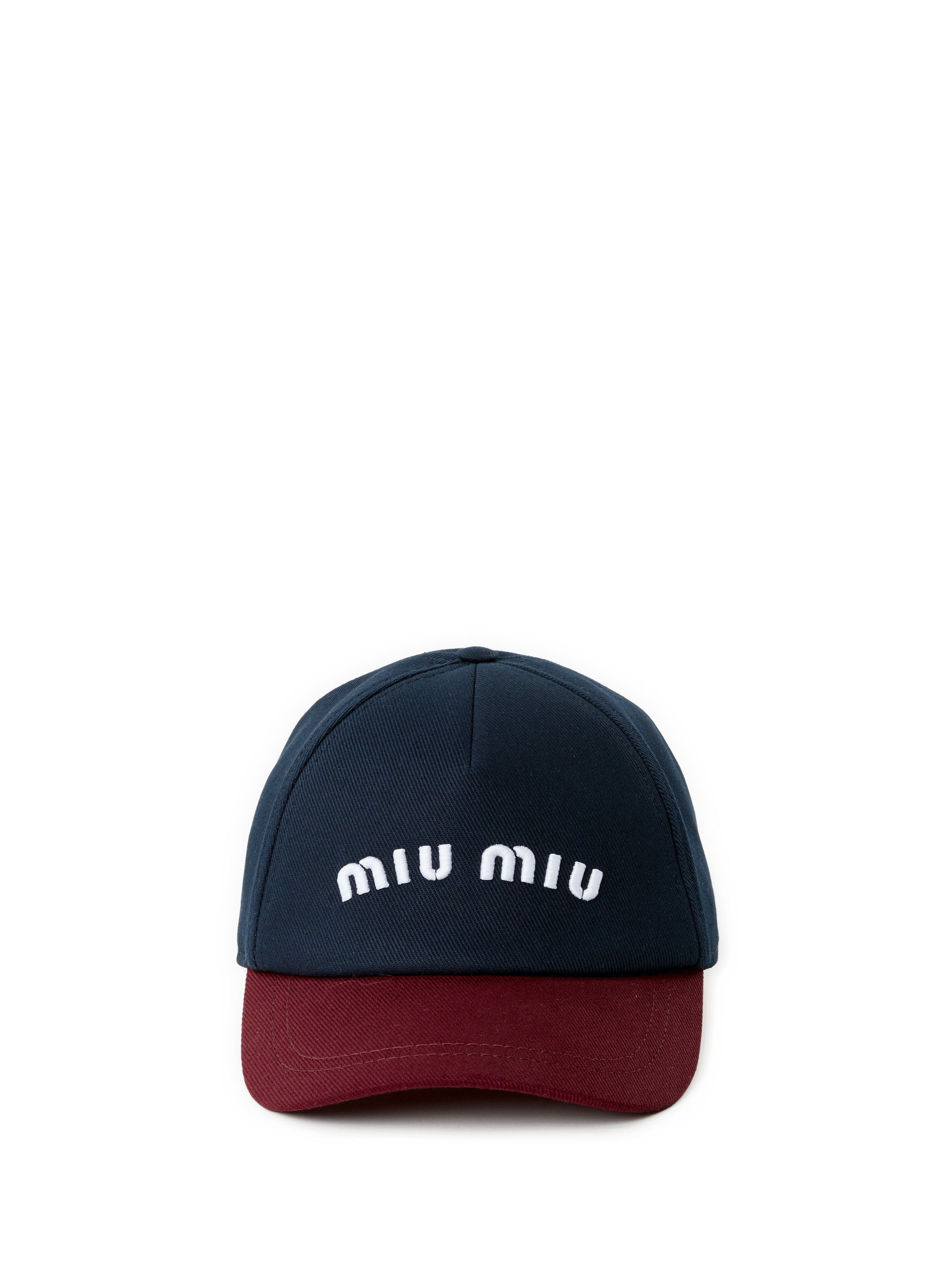 MIU MIU Two-tone logo cap Multicolour | Printemps.com (FR & UK)