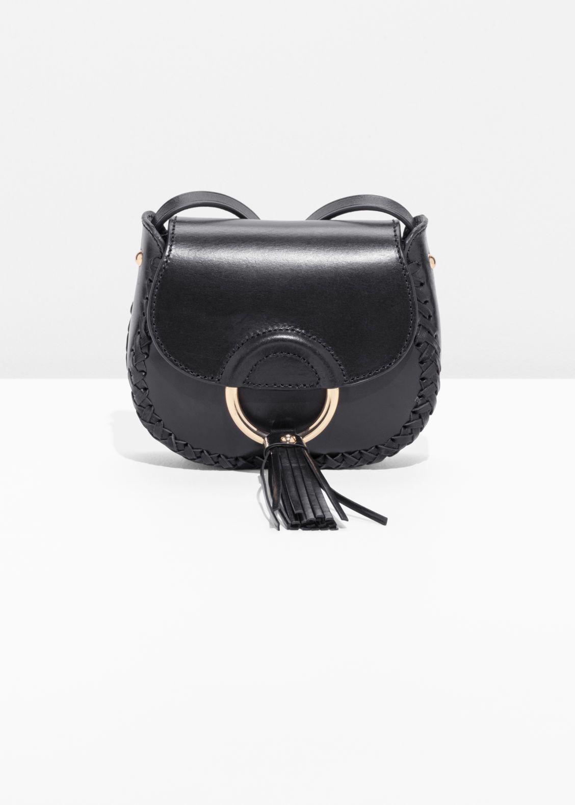 Braided Mini Saddle Bag - Black - Shoulderbags - & Other Stories GB | & Other Stories (EU + UK)