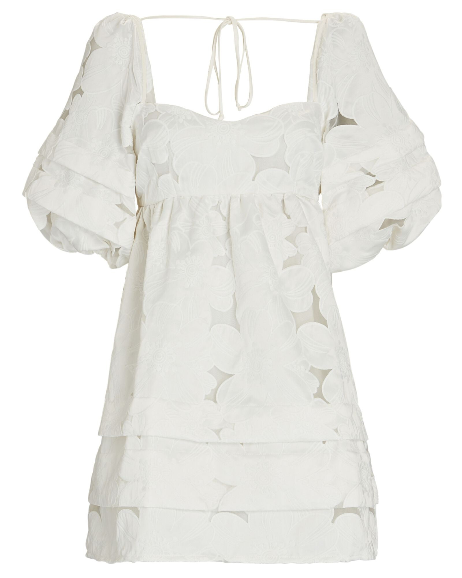 Evelyn Floral Organza Mini Dress | INTERMIX