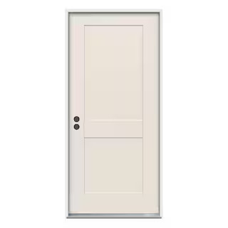 32 in. x 80 in. 2-Panel Craftsman Primed Steel Prehung Right-Hand Inswing Front Door | The Home Depot