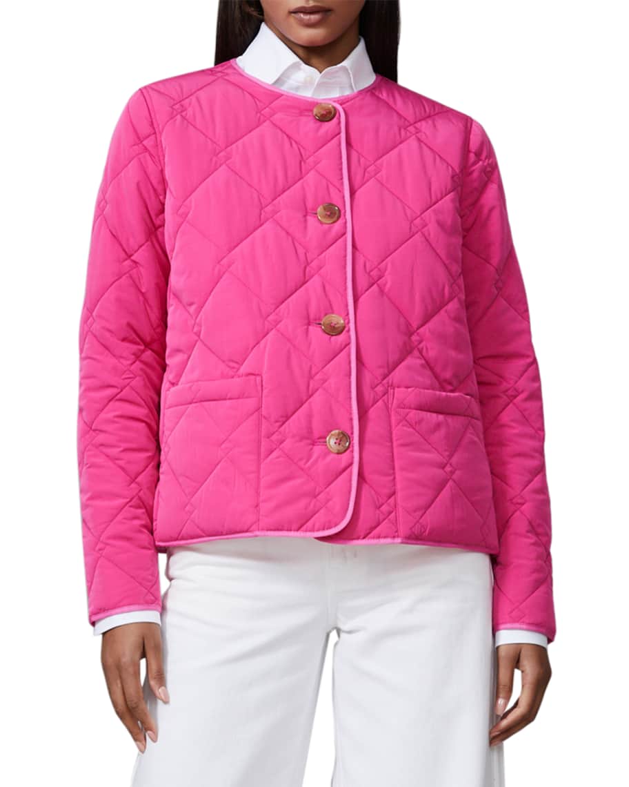 Jane Post Short Reversible Quilted Jacket | Neiman Marcus