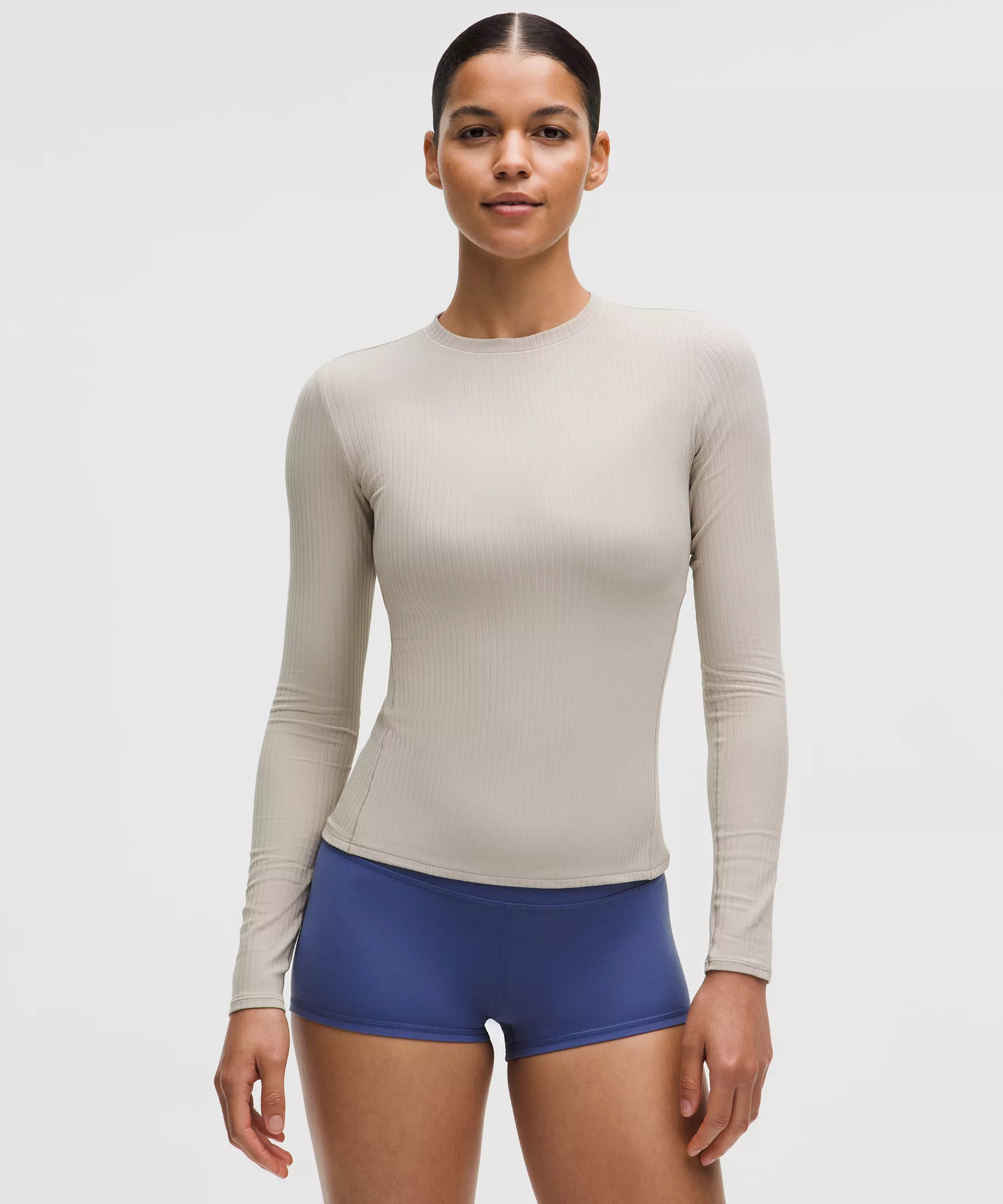 Wundermost Ultra-Soft Ribbed Nulu Crewneck Long-Sleeve Shirt | Lululemon (US)