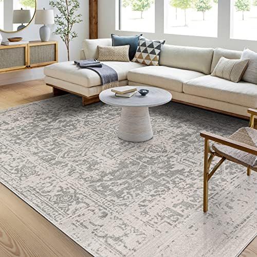 Artistic Weavers Janine Vintage Medallion Area Rug,7'10" x 10'3",Grey | Amazon (US)