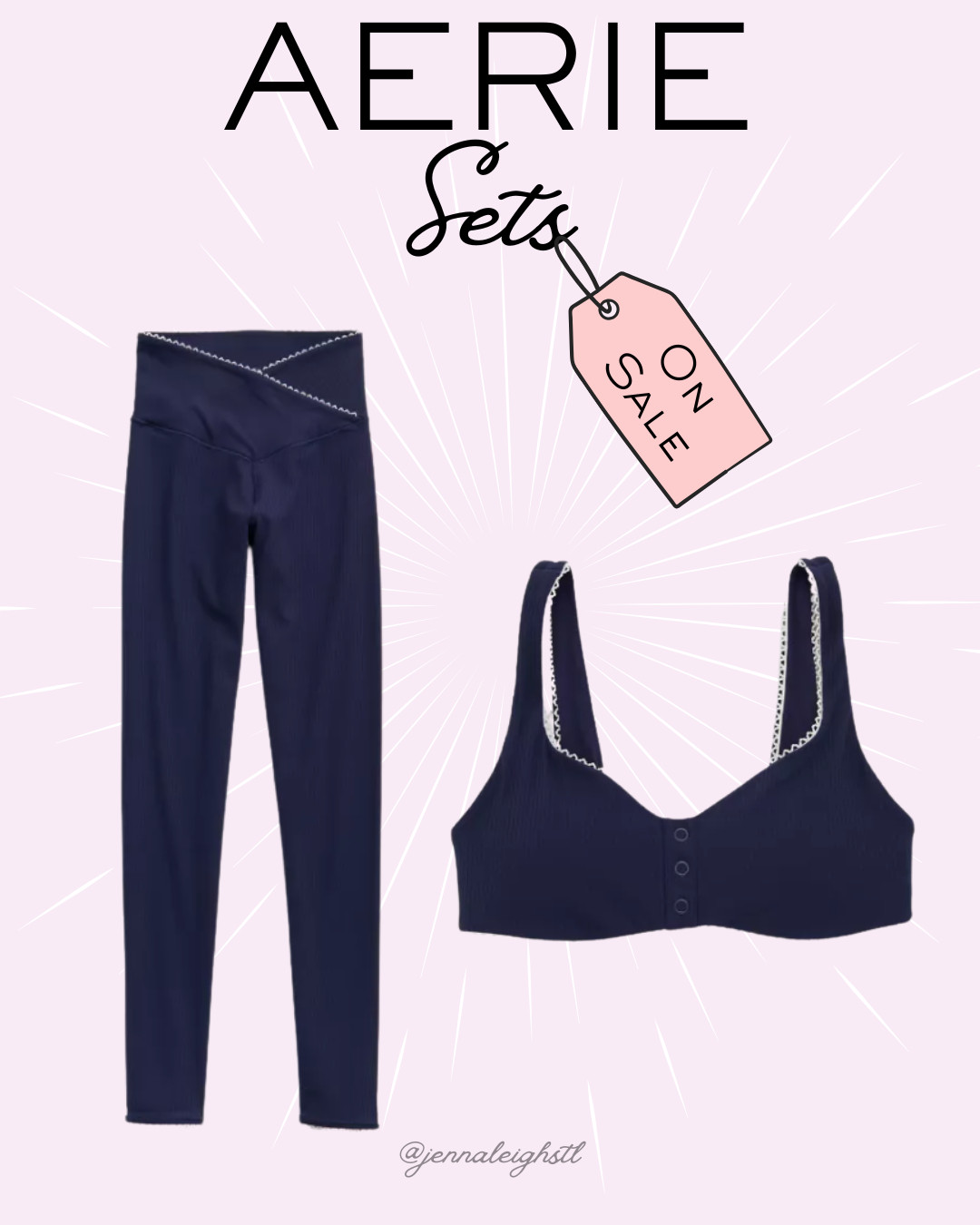 The details on this Aerie set are so good and it’s currently on sale. 

 #LTKActive #LTKSaleAlert #LTKMidsize