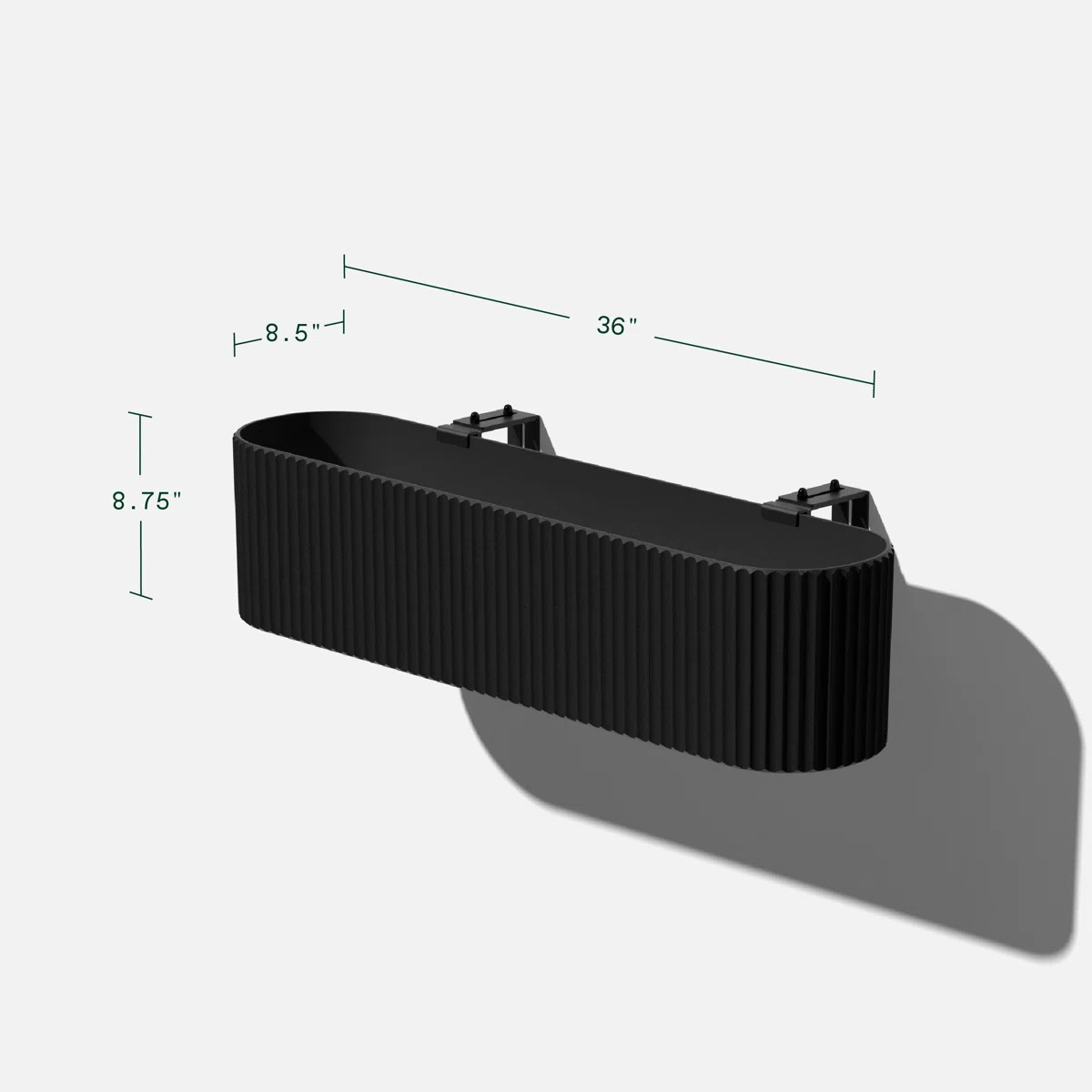 Veradek Demi Series Railing Planter 36" Planter | Wayfair North America