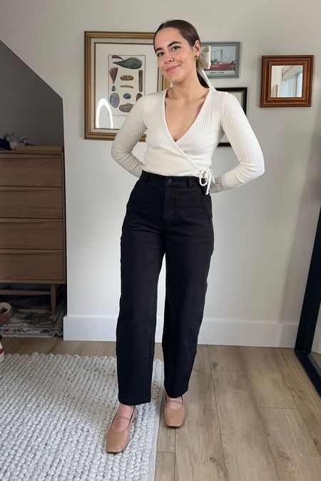 How to style the everlane barrel pants for a date night 