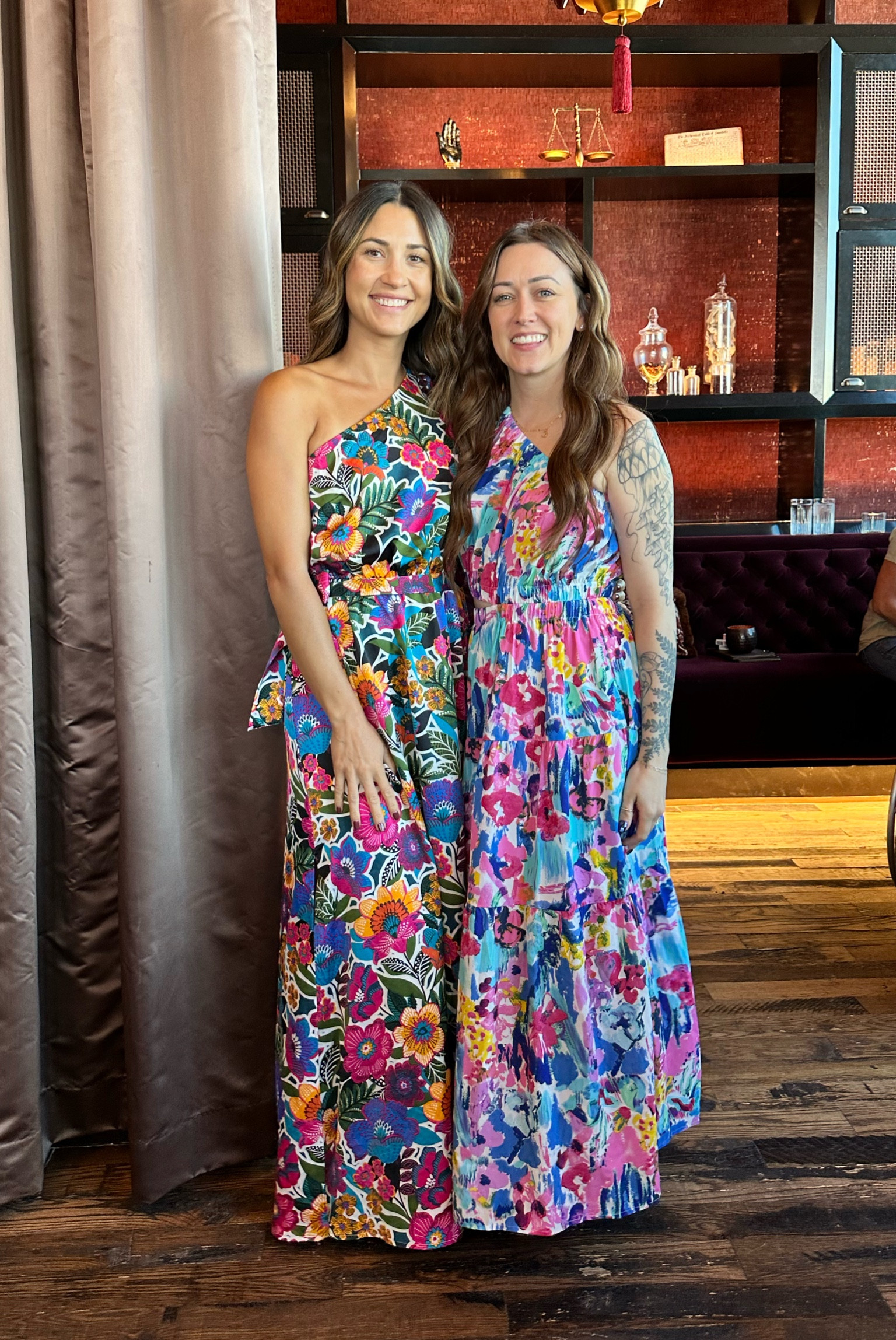 Colorful floral summer off the shoulder Avara floor length dress 

#LTKTravel #LTKSeasonal #LTKFindsUnder100