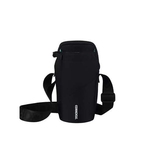 Corkcicle Cooler Sling Bag Crossbody Holder, Perfect for Holding 16 oz - 40 oz Canteen Water Bottle - Black Neoprene | Amazon (US)