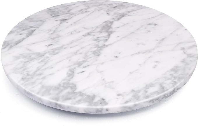 Marble Lazy Susan, 12" Cake Turntable for Decorating, Natural Marble Cake Stand Turntable Baking ... | Amazon (US)