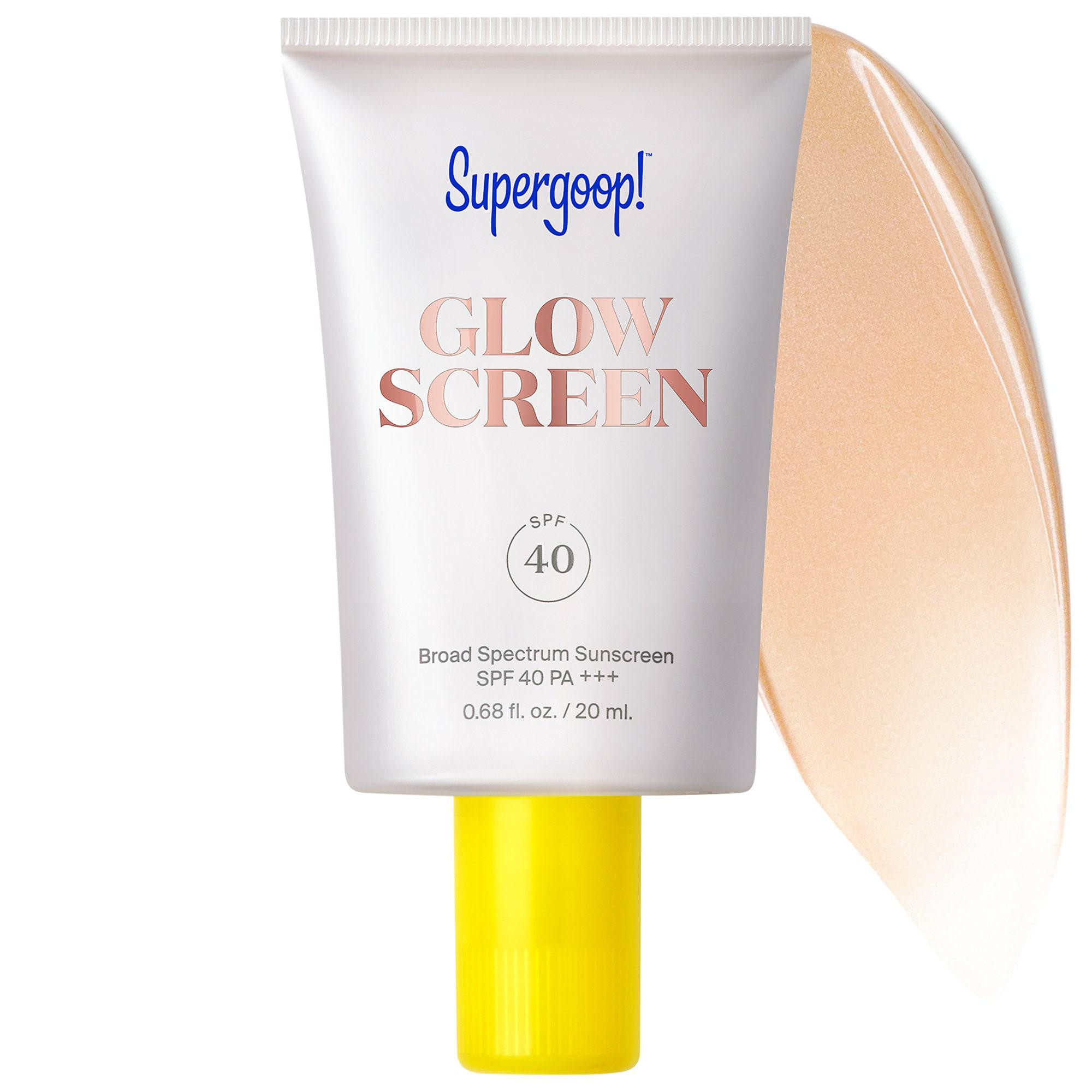 Supergoop! Mini Glowscreen Sunscreen SPF 40 with Hyaluronic Acid + Niacinamide .68 oz Sunrise / 20 mL | Sephora (US)