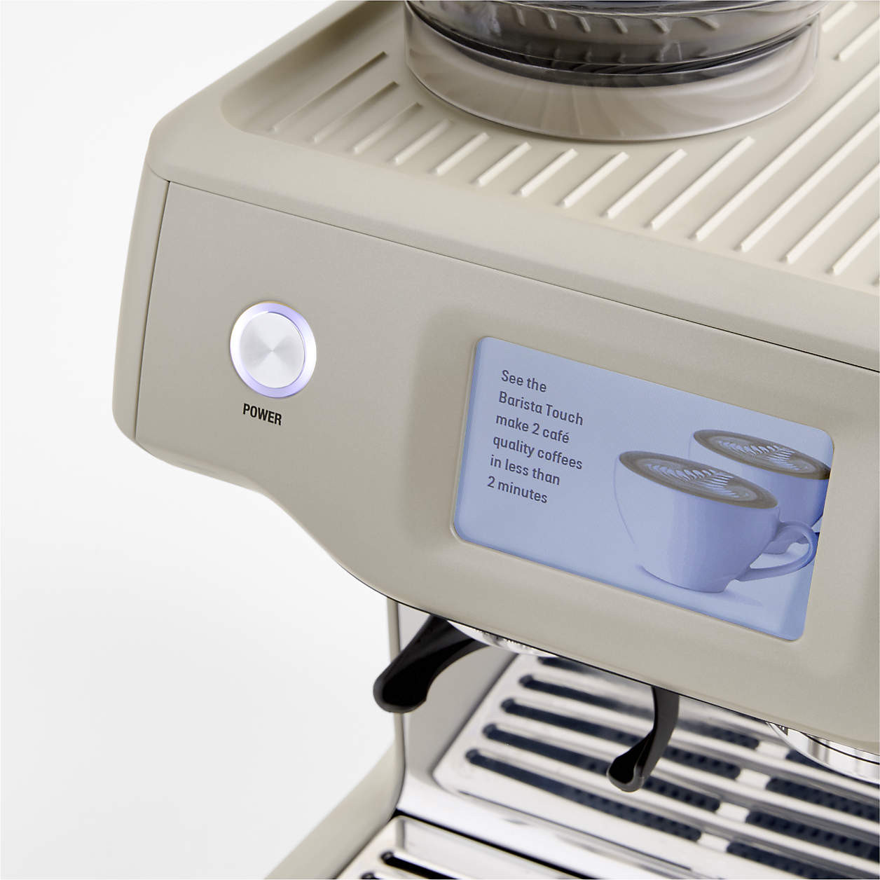 Breville Barista Touch Espresso Machine in Almond Nougat + Reviews | Crate & Barrel | Crate & Barrel