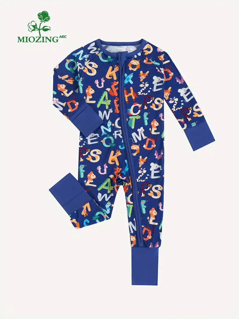 Soft Bamboo Fiber Fabric Unisex Baby's Zip Long Sleeve - Temu | Temu Affiliate Program