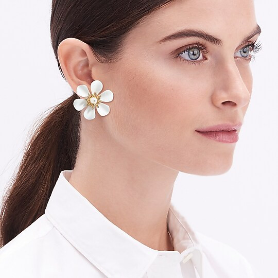 Flower stud earrings | J.Crew Factory