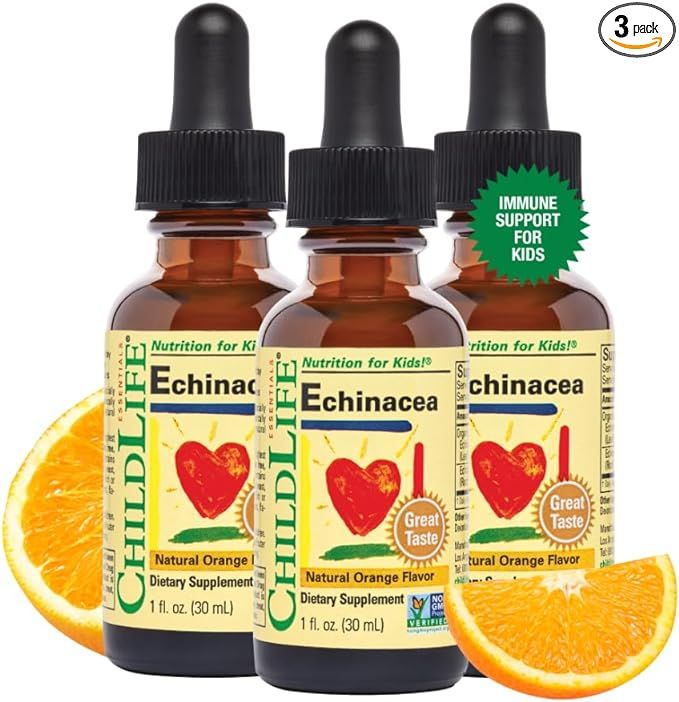 CHILDLIFE ESSENTIALS Liquid Echinacea for Kids - Immune Booster for Kids, All-Natural, Gluten-Fre... | Amazon (US)