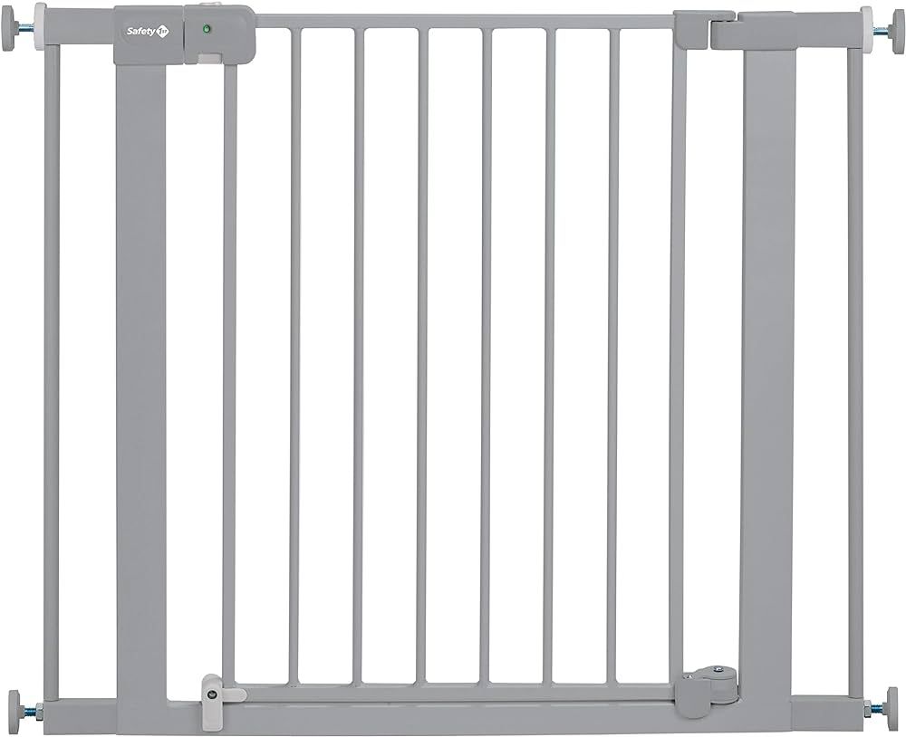 Safety 1st Easy Install Auto-Close Baby Gate with Pressure Mount Fastening, Grey | Amazon (US)