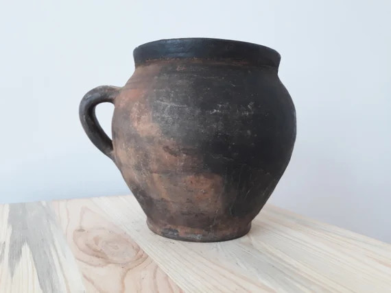 Ancient Clay Pot Antique Clay Vessel Rustic Ceramic Bowl | Etsy | Etsy (US)