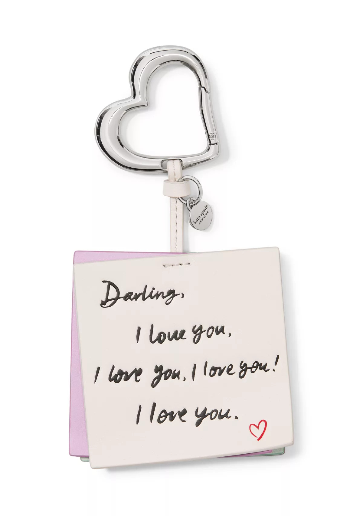 kate spade new york®Women's Embossed Leather "I Love You" Bag Charm | Belk