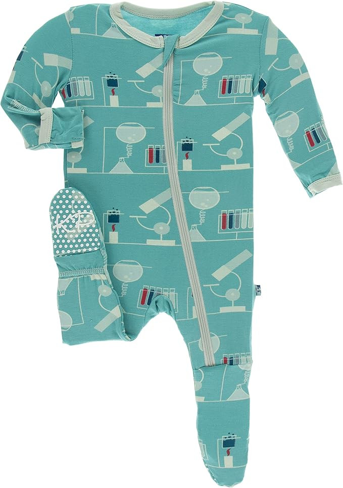KicKee Pants Print Footie with Zipper (18-24 Months, Neptune Chemistry Lab) | Amazon (US)