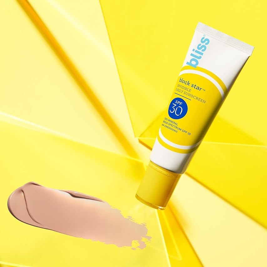 Bliss Tinted Sunscreen | Block Star Face Sunscreen | SPF 30 | 100% Mineral Sunscreen | Non-Greasy &  | Amazon (US)