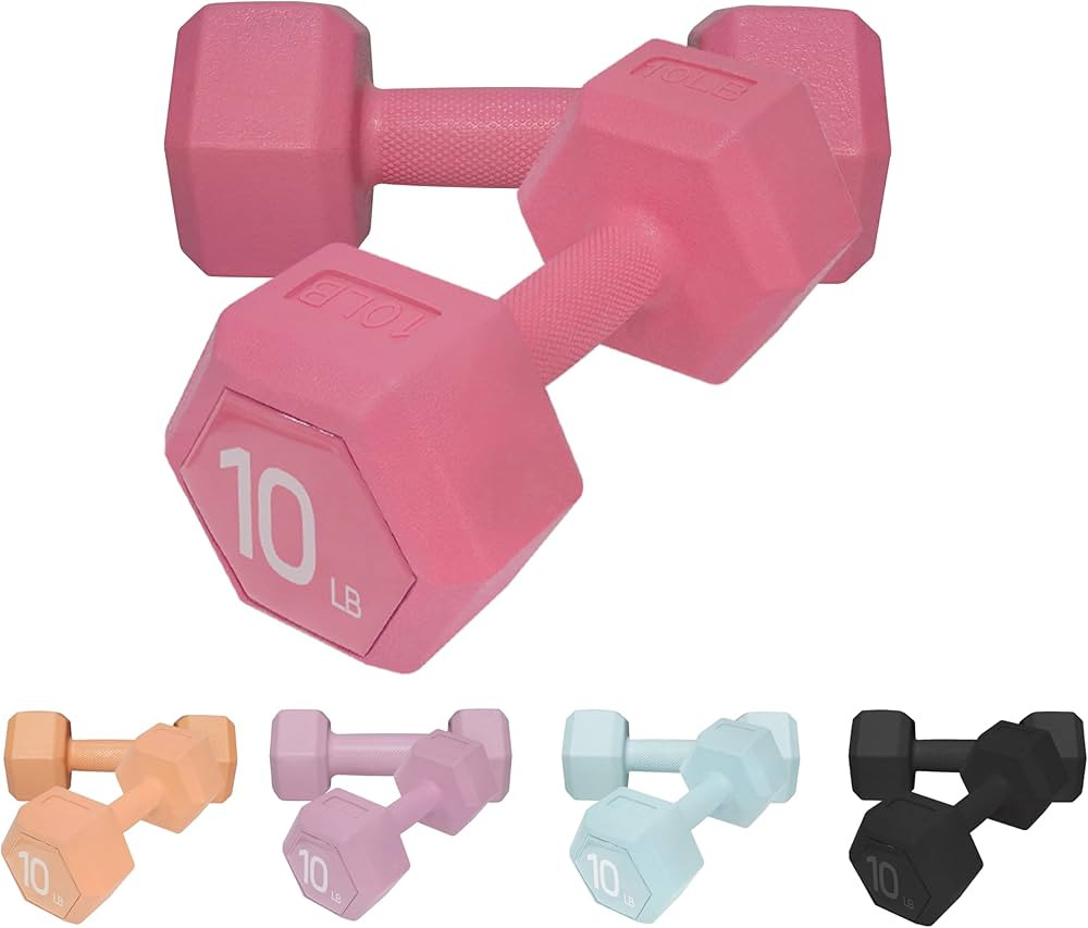 Juego de pesas para mano de 5/10/15/20/25/36 libras, 5 opciones de colores, pesas libres de ejerc... | Amazon (US)