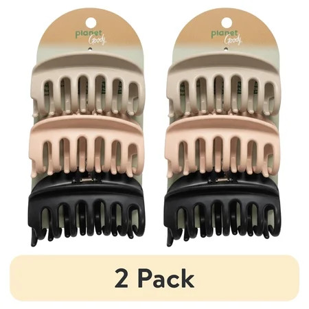 (2 pack) Planet Goody?? Bright Large Claw Clips, 3 CT | Walmart (US)