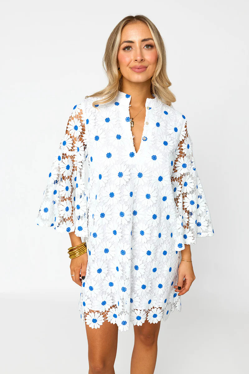 Wren Summer-Lace Mini Dress - Ultramarine | BuddyLove