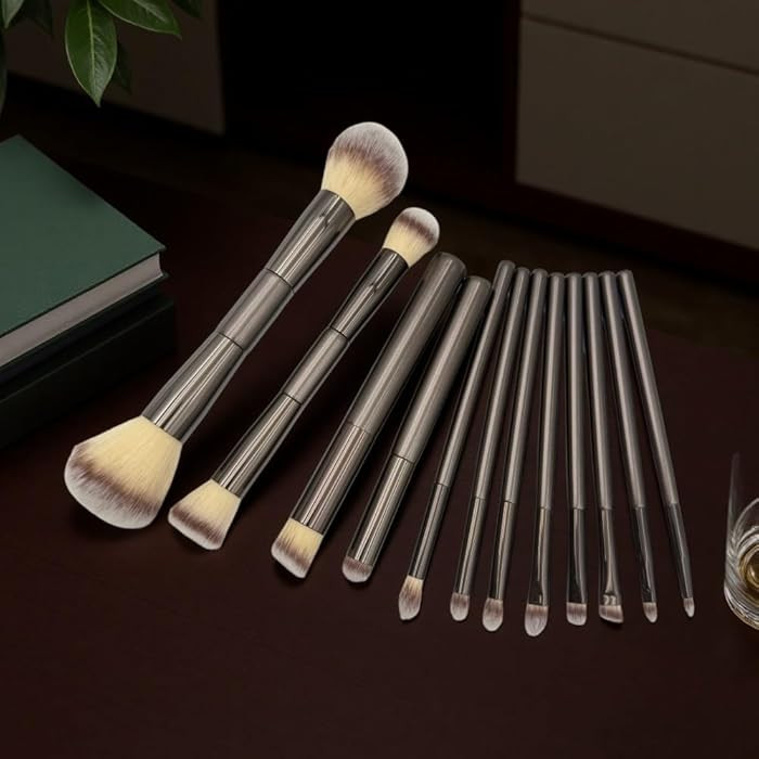 Amazon.com: 12 Piece Professional Makeup Brush Set | Soft Bristles for Powder, Blush, Foundation,... | Amazon (US)