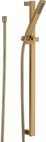 Delta Faucet Vero Single-Spray Touch-Clean Wall-Mount Slide Bar Hand Held Shower with Hose, Champagn | Amazon (US)