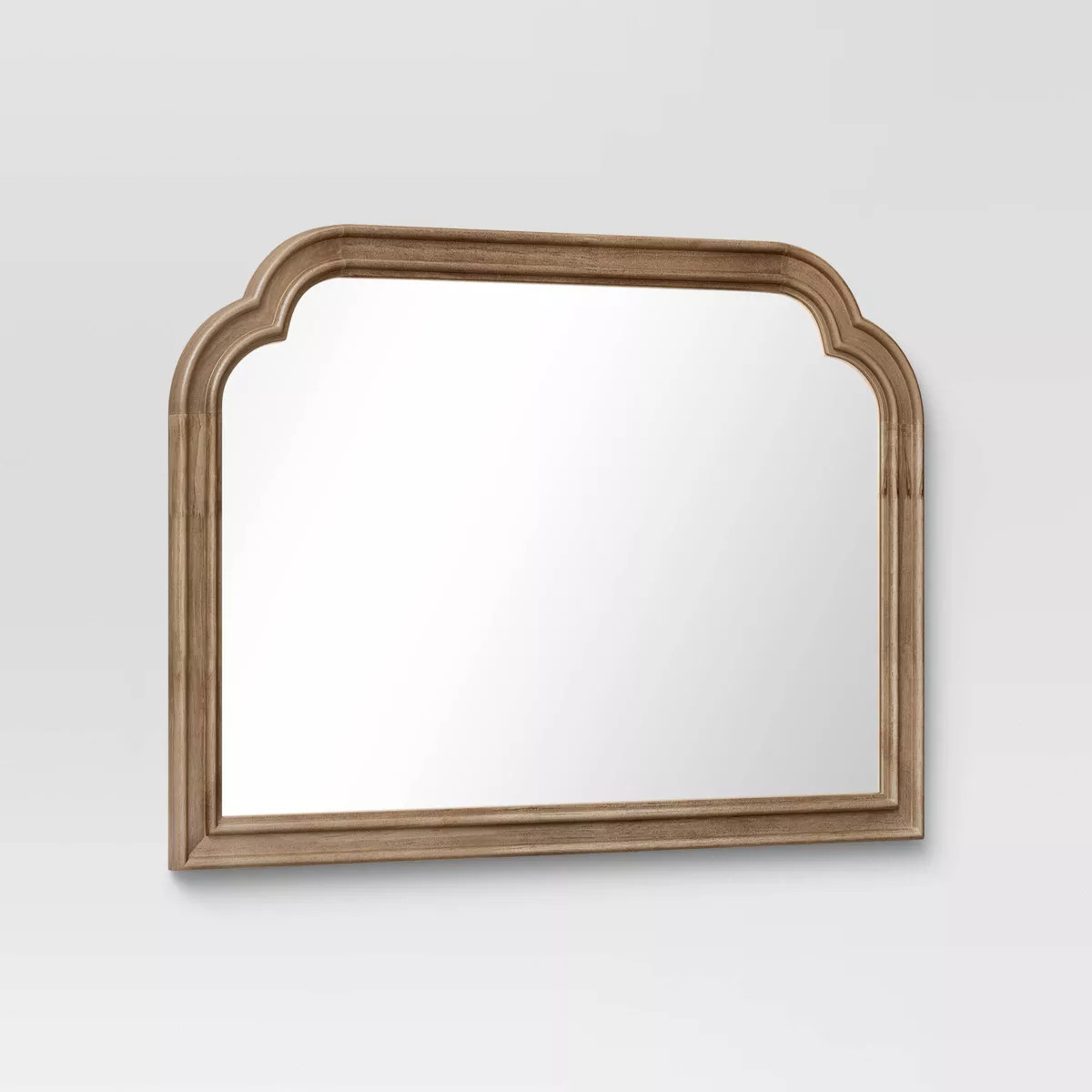 36" x 26" French Country Mantle Wood Mirror Natural - Threshold™ | Target